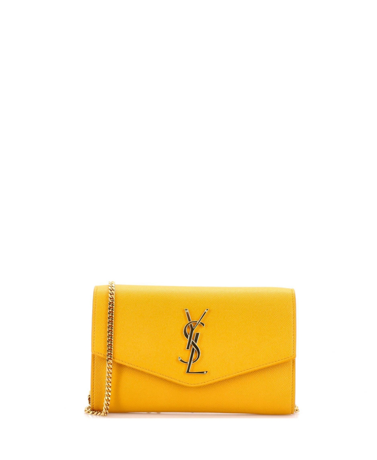 Pre-Owned Saint Laurent Uptown Chain Wallet Leather