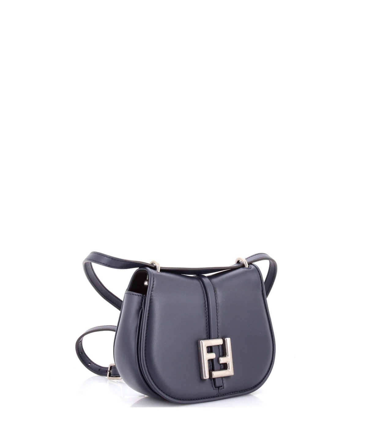 Pre-Owned Fendi Small C'mon Shoulder Bag Leather