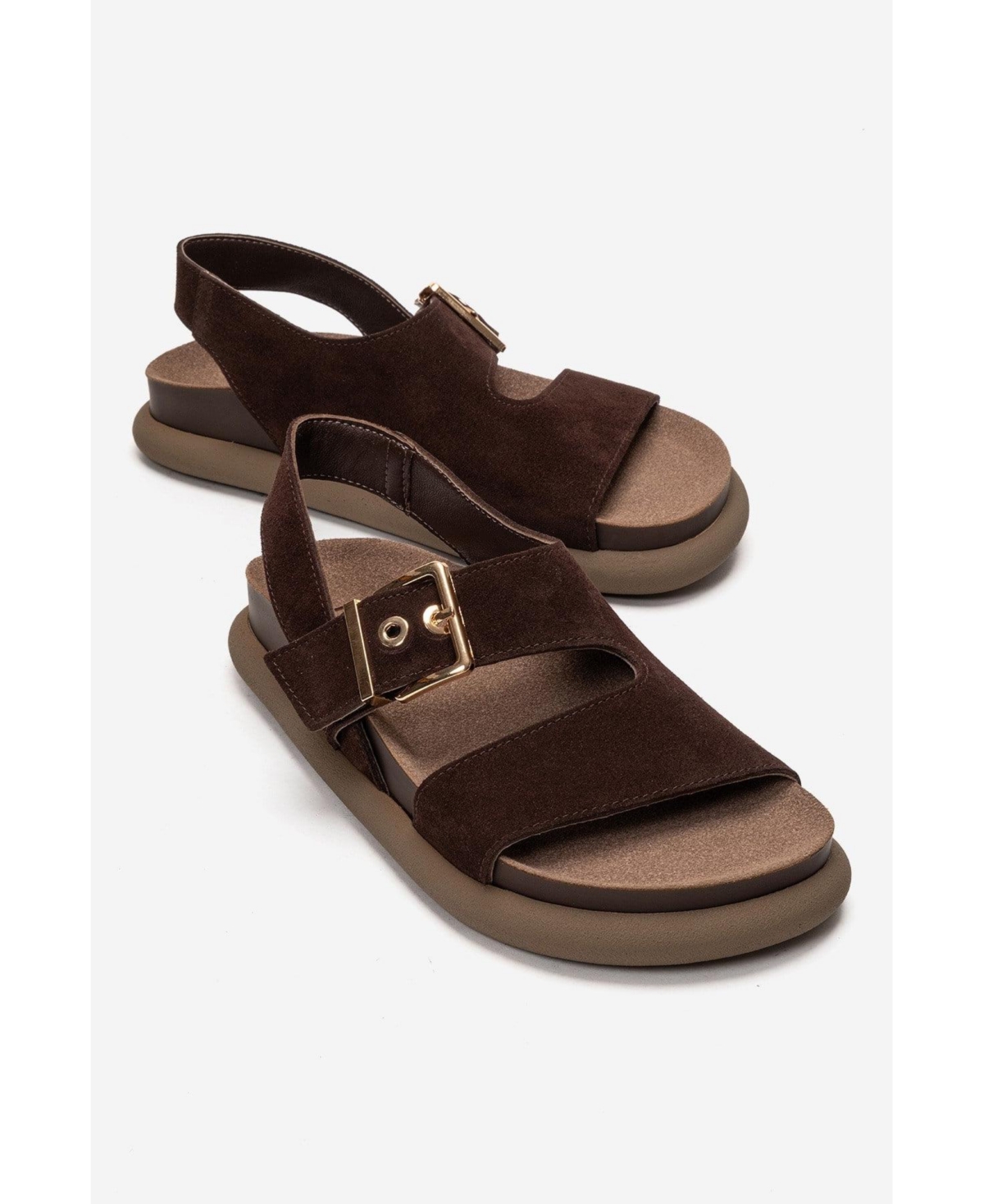 Forever & Always Shoes Women's Jalven Leather Sandal
