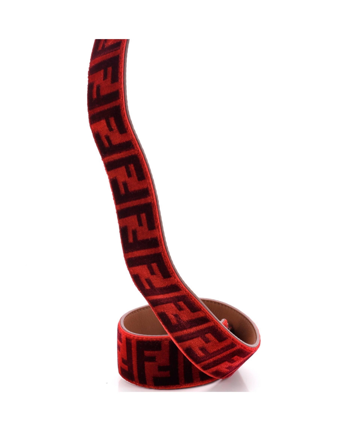 Pre-Owned Fendi Strap You Shoulder Strap Zucca Velvet