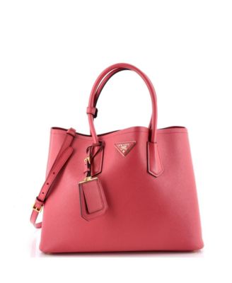 Large Cuir Double Tote Saffiano Leather