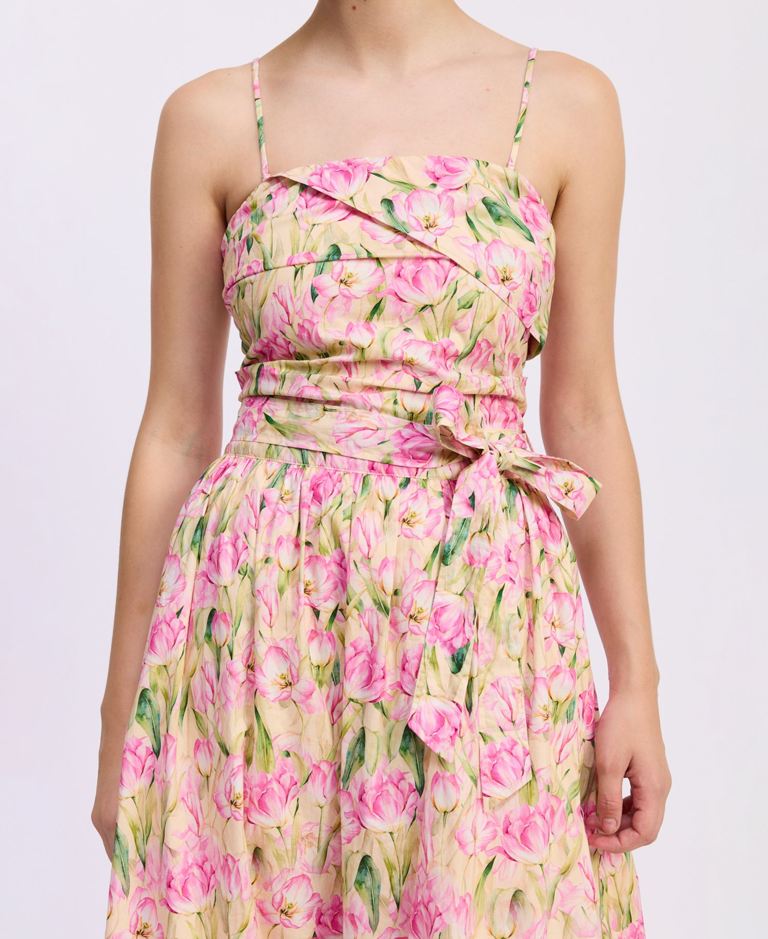 Women's Arya Straight Neck Maxi Dress