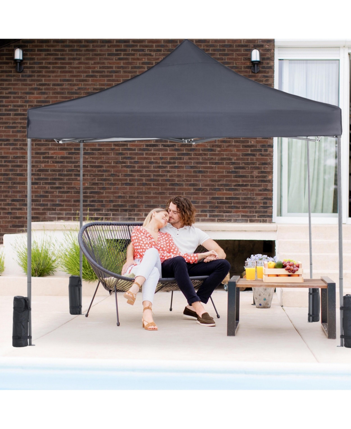 Yiortwo 10x10 Pop Up Canopy Tent Outdoor Instant Shade Portable Shelter