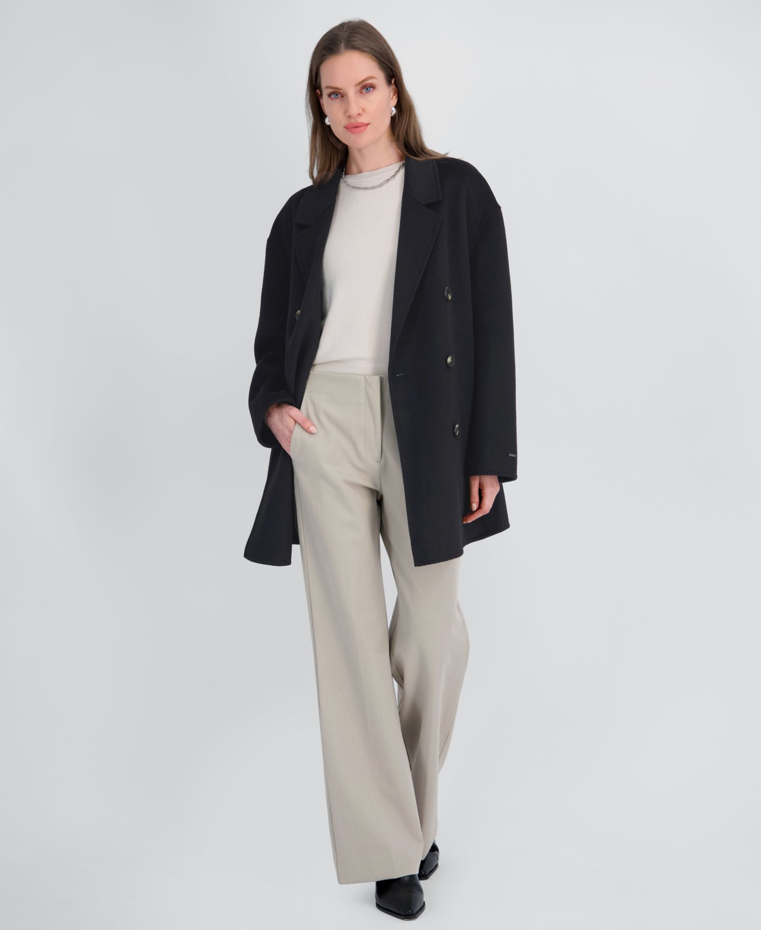 Women's Double-Faced Belted Coat