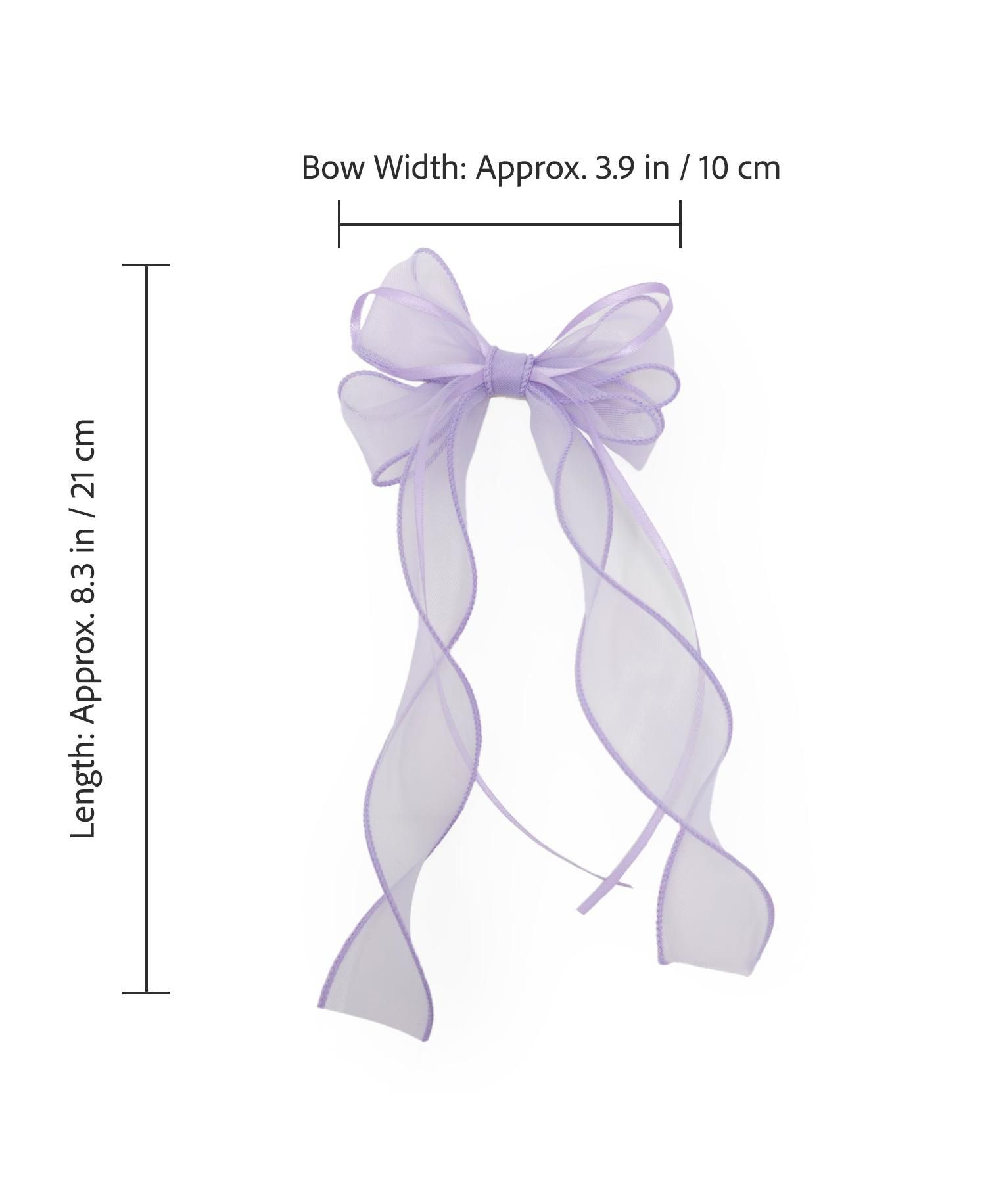Girls Organza Double Ribbon Clip Gift Set with Tin Case