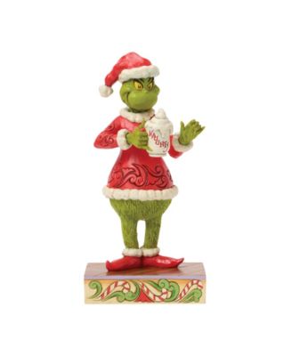 Grinch with Hot Chocolate Mug Figurine