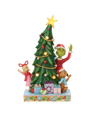 Grinch, Cindy and Max Peeking Figurine
