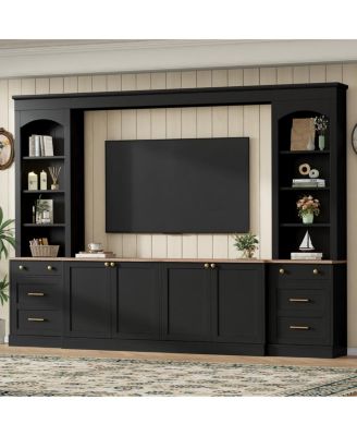 Farmhouse Arched Entertainment Center Wall Unit for TVs Up to 70"