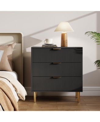 Dresser for Bedroom, 3 Drawer Dresser with Handles,Wood Storage Cabinet Organizer for Hallway, Entryway, Living Room