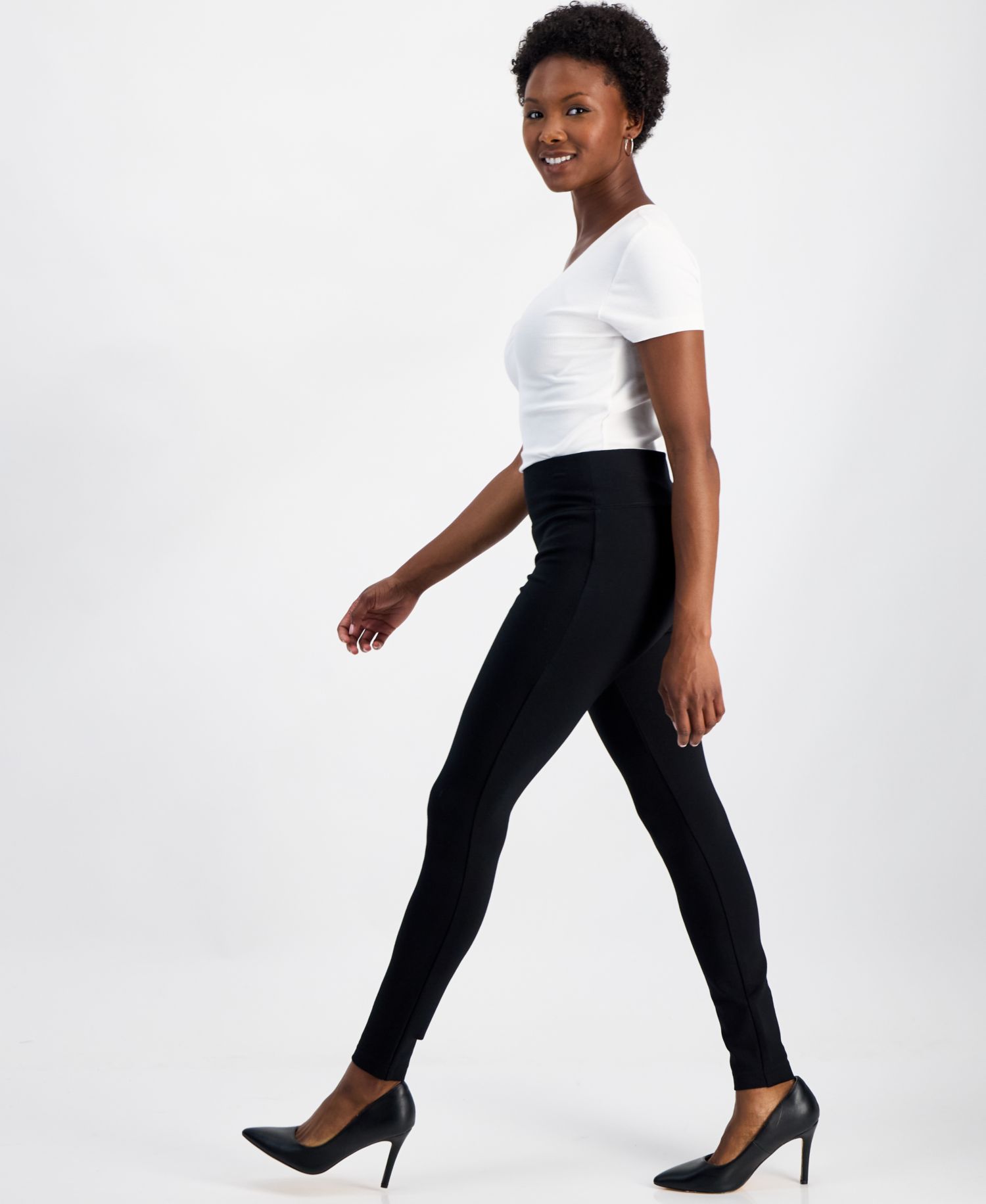 Petite High-Rise Pull-On Leggings