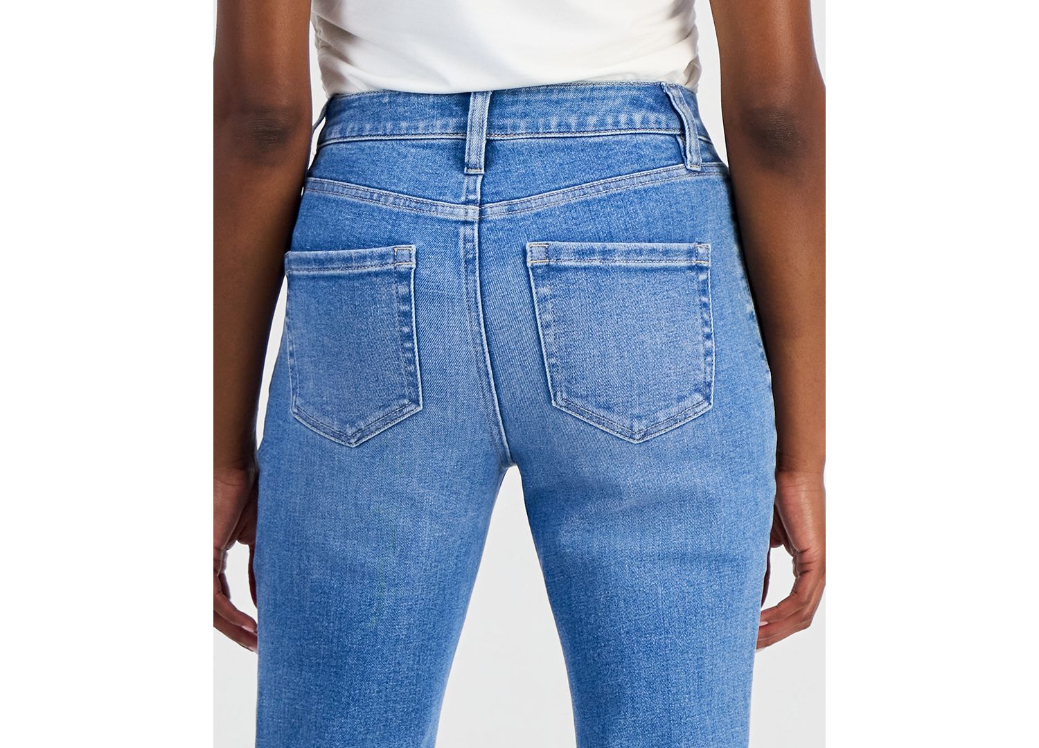 Petite High-Rise Flare-Leg Jeans