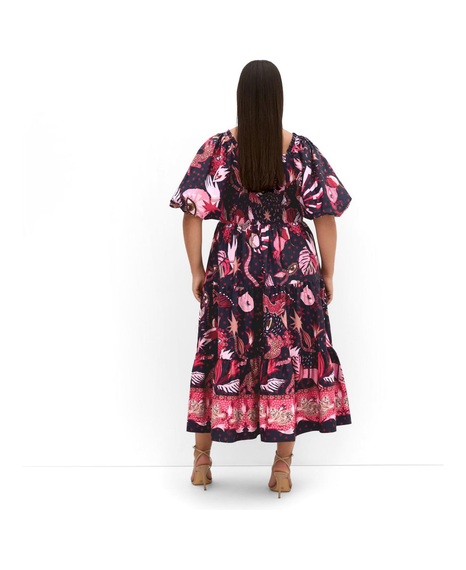 Women's Simona Print Puff Sleeve Dress
