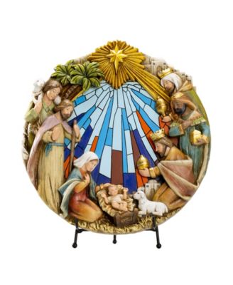 Wreath Plaque Figurine