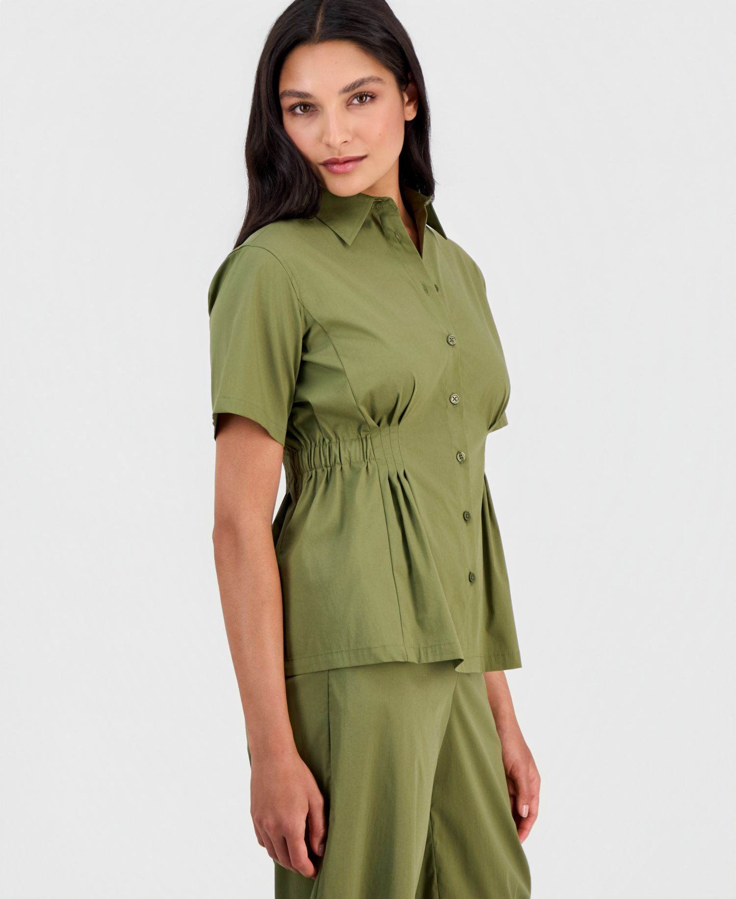 Women's Pull-On Barrel-Leg Ankle Pants