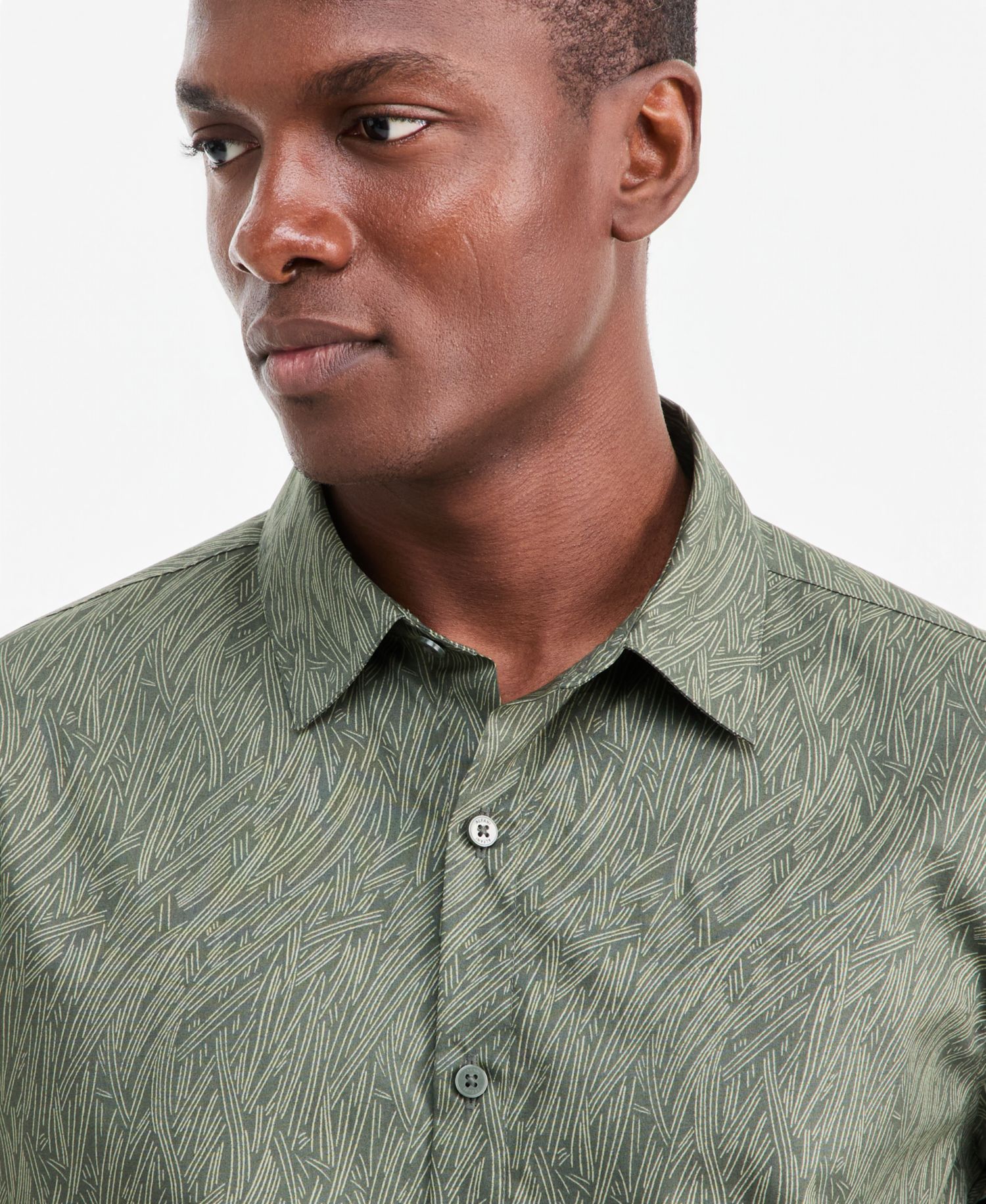 Men's Baker Geometric Long-Sleeve Shirt