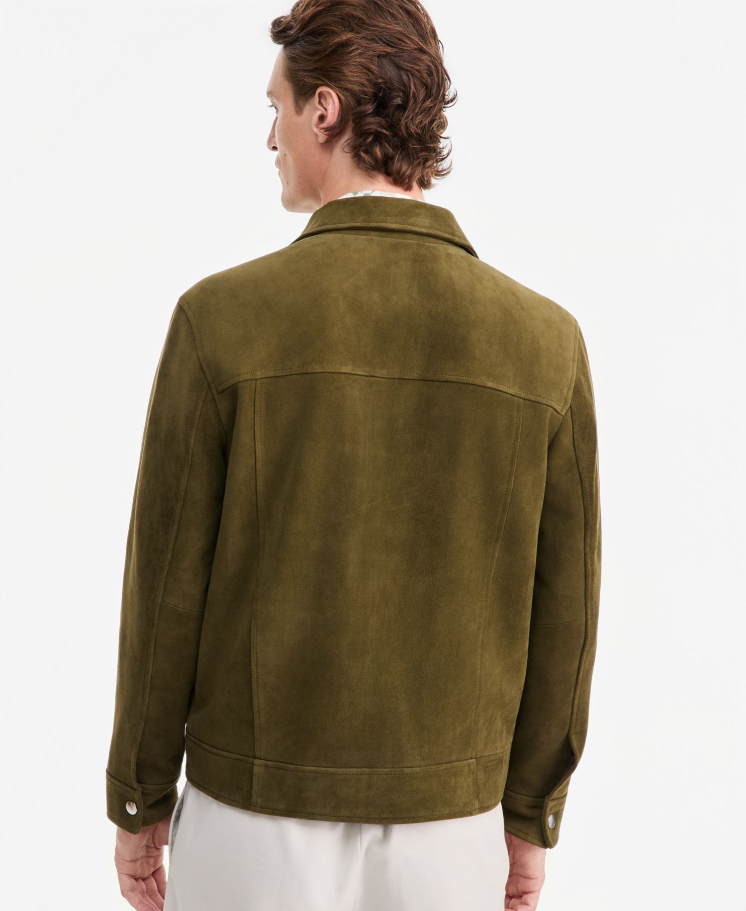 Men's Two Pocket Suede Jacket, Macy's Exclusive
