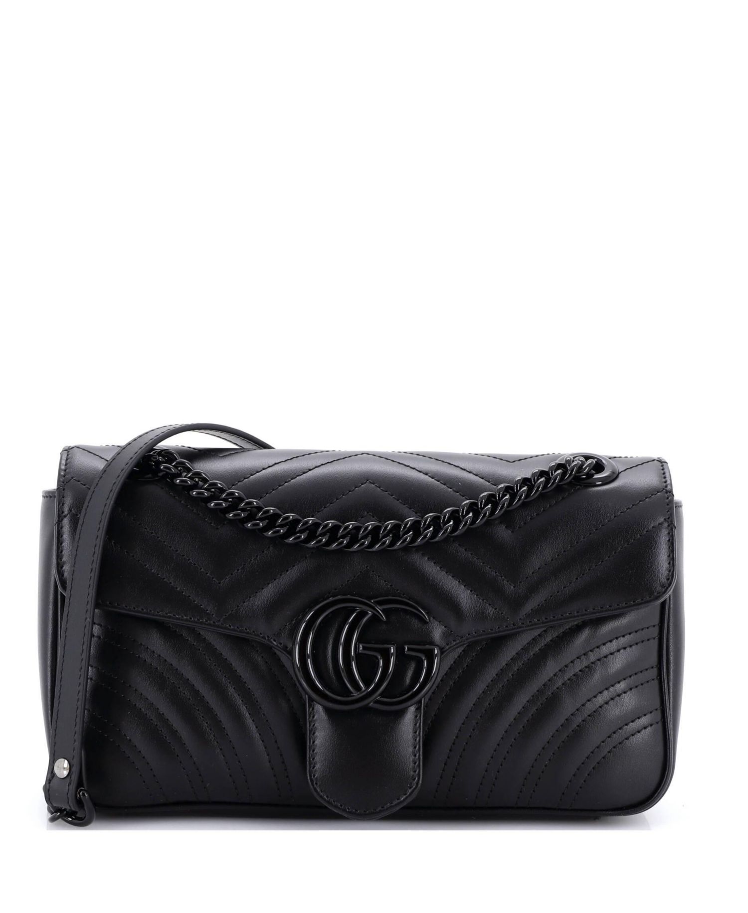 Medium GG Marmont Flap Bag Matelasse Leather