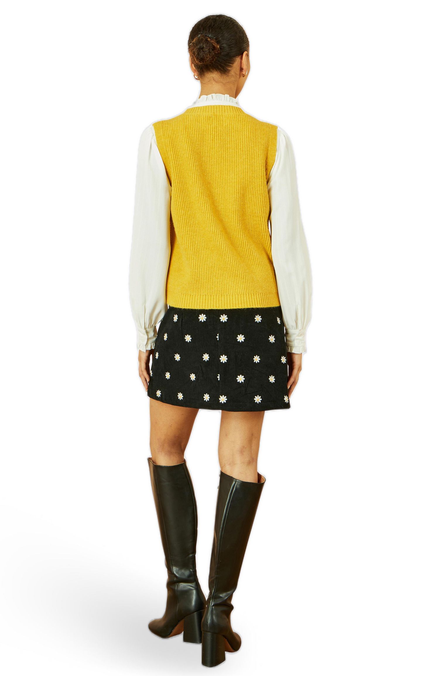 Women's Cable Knit Sleeveless Jumper