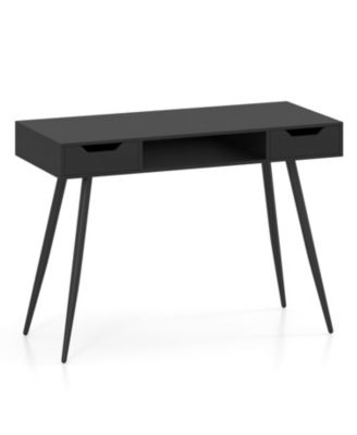 42.5 Inch Mid Century Modern Writing Desk with Drawers