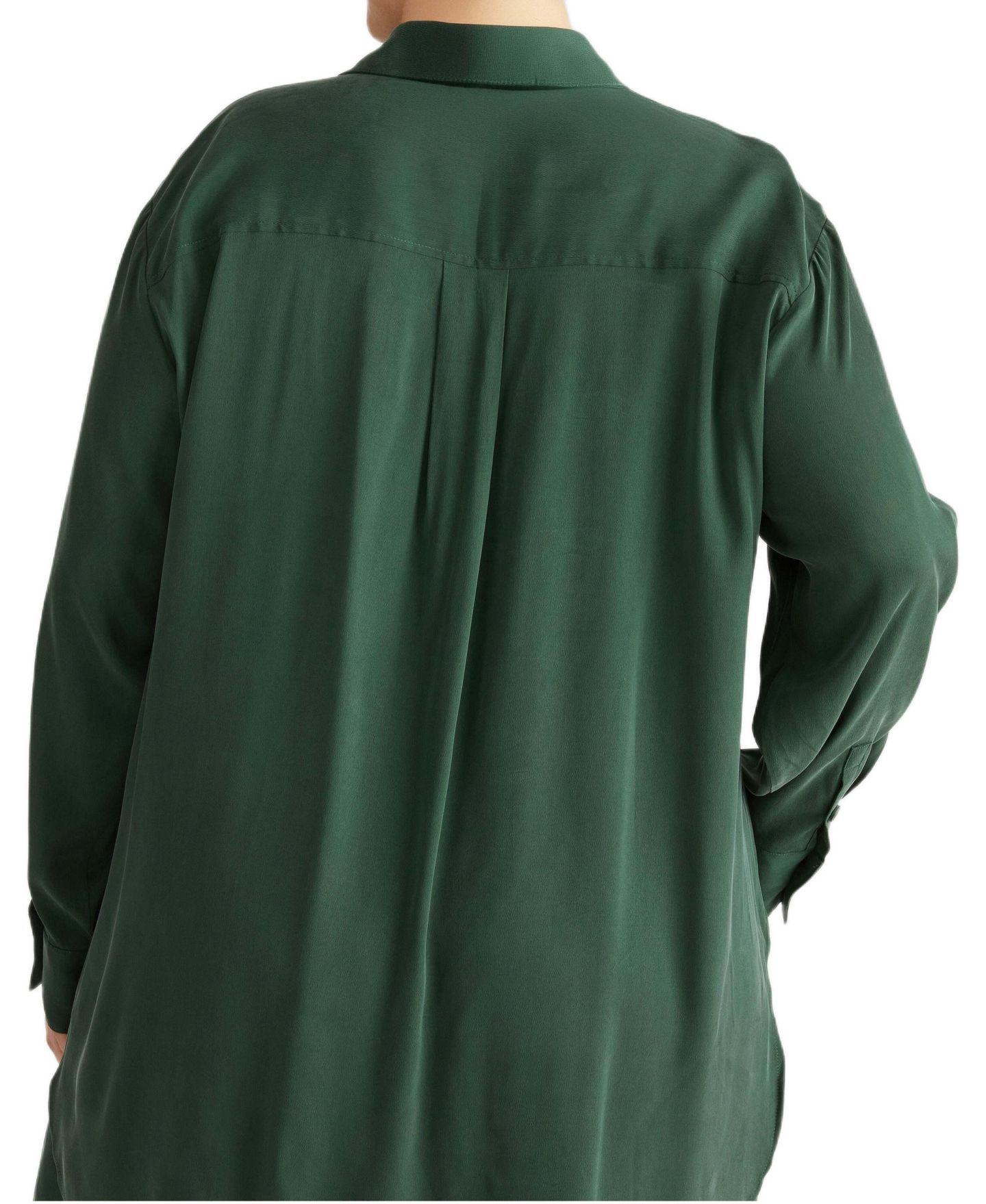 Женская рубашка Universal Standard Plus Sizes Cooling Stretch Cupro Artist, цвет: Тёмно-зелёный — фото 2