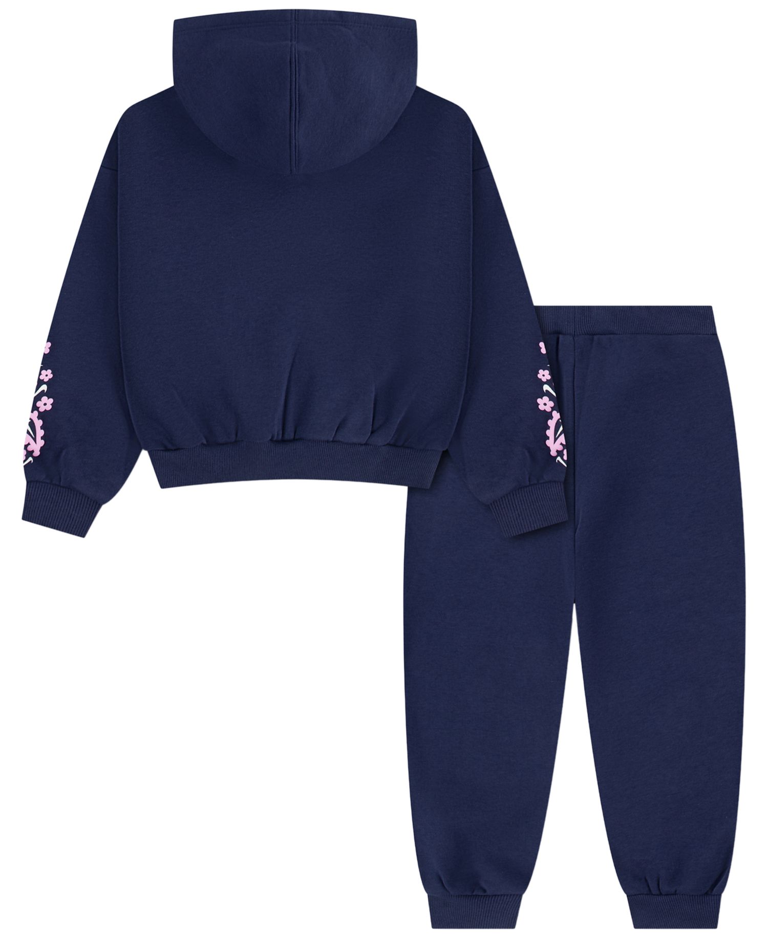 Girls' 2T-6X Retro Remix Long-Sleeve Hoddie and Joggers, 2-Piece Set