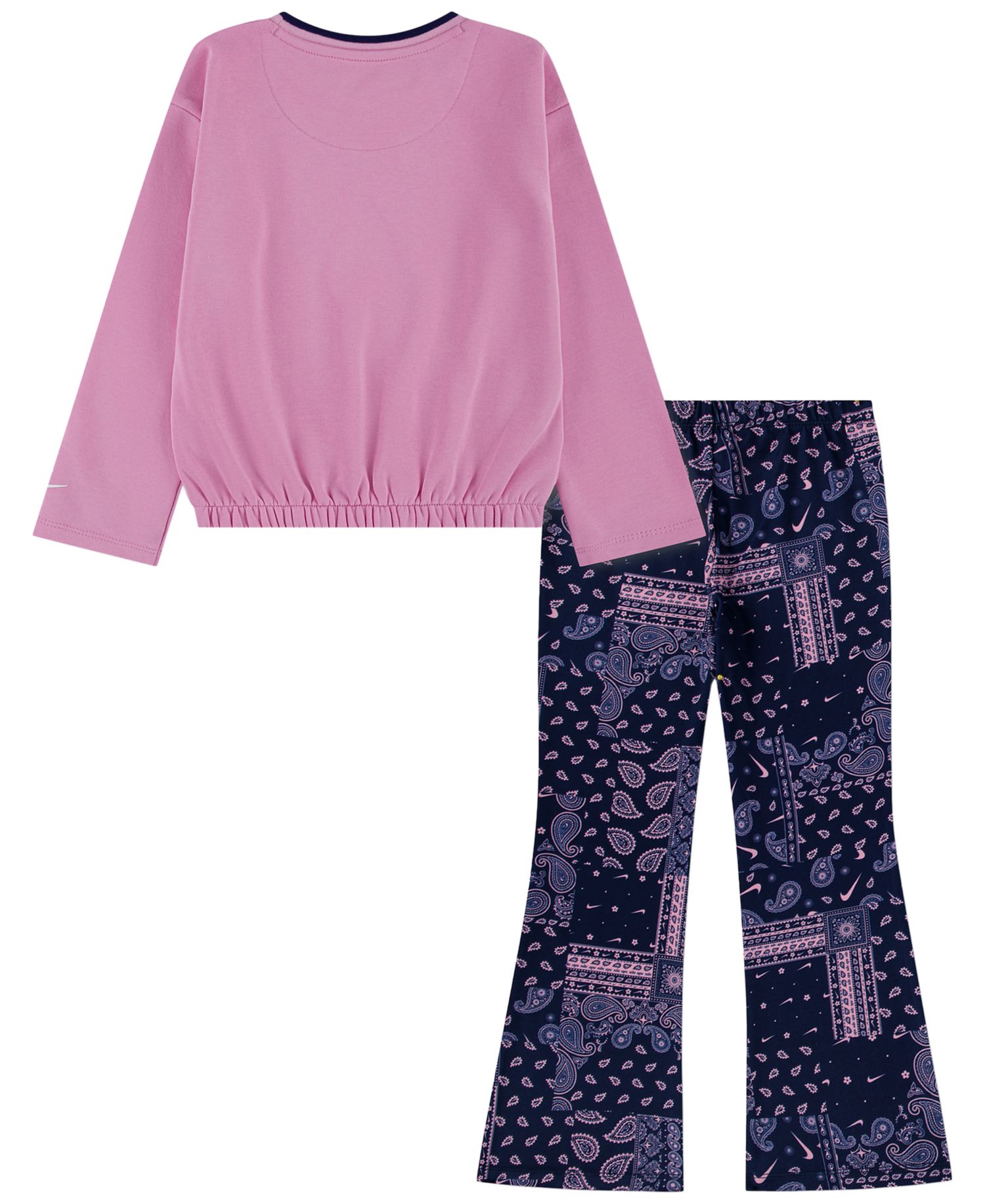 Girls' 2T-6X Retro Remix Long-Sleeve Top and Leggings, 2-Piece Set