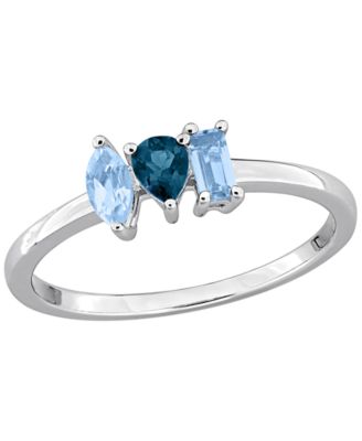 Citrine (1/2 ct. t.w.) Ring in Sterling Silver (Also Available in Blue Topaz)