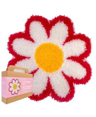 Daisy Flower Latch Hook DIY Kit for Beginners