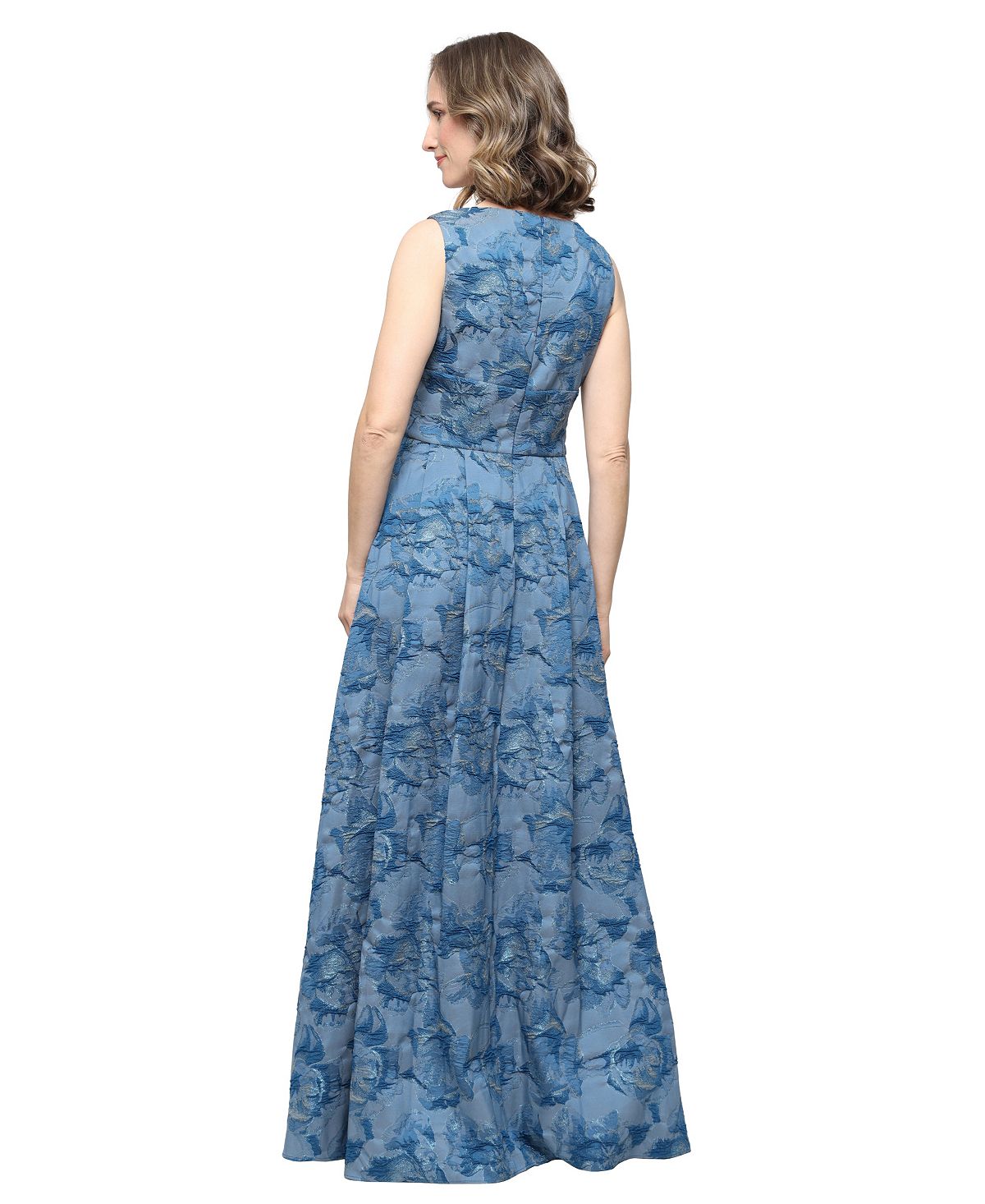 Alex Evenings Women's V-Neck Printed Dress view 3 — MAYCSS fashion products