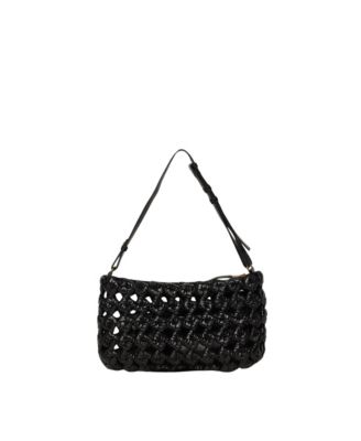 Ash Woven Leather Clutch