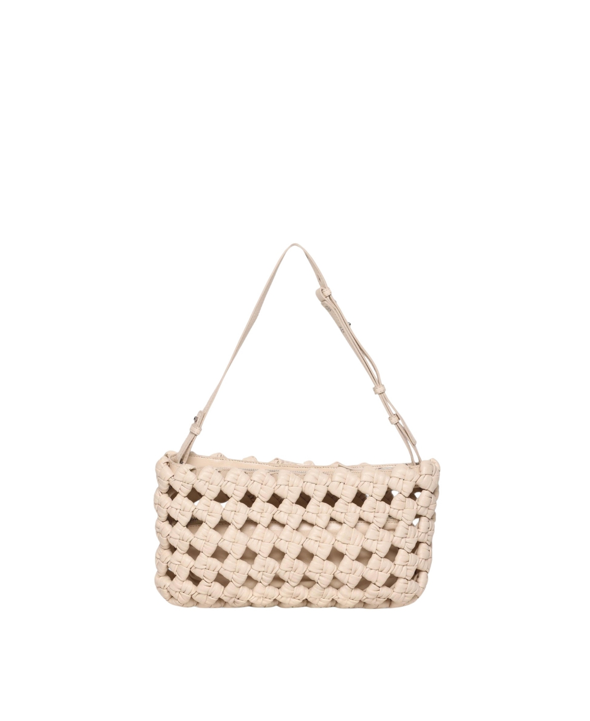 Walter Baker Ash Woven Leather Clutch