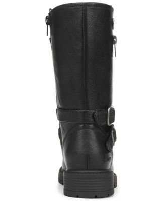 black mid calf dress boots Women's Mid-Calf Absorbing sole The Rider | Black Mid-Calf