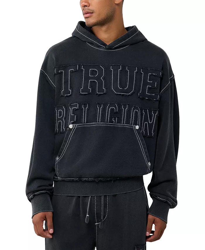 Men's Applique Big T Boxy Hoodie