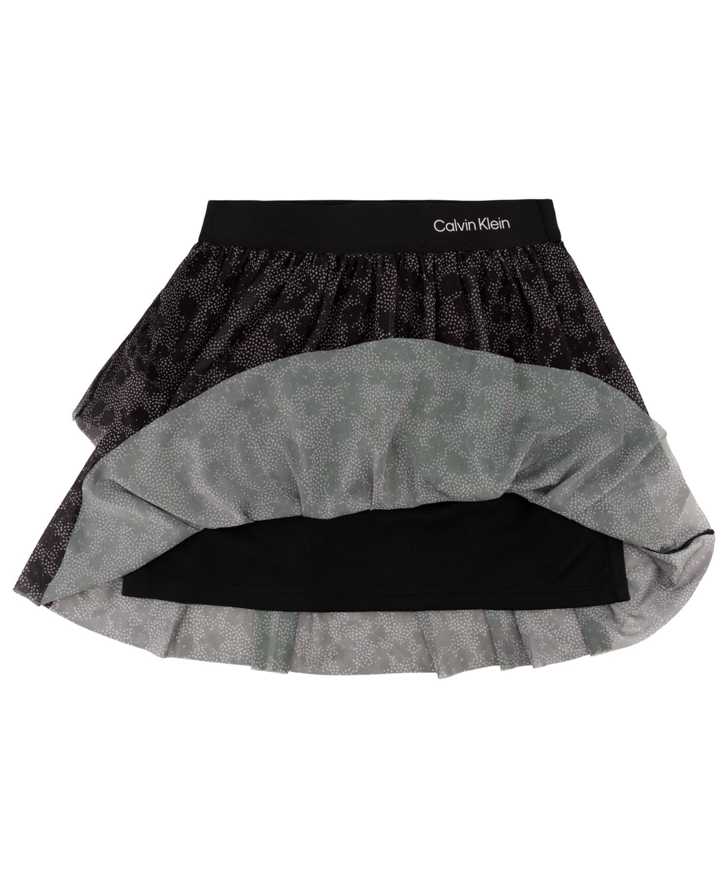 Girls' 7-16 Tiered Glitter Mesh Skirt