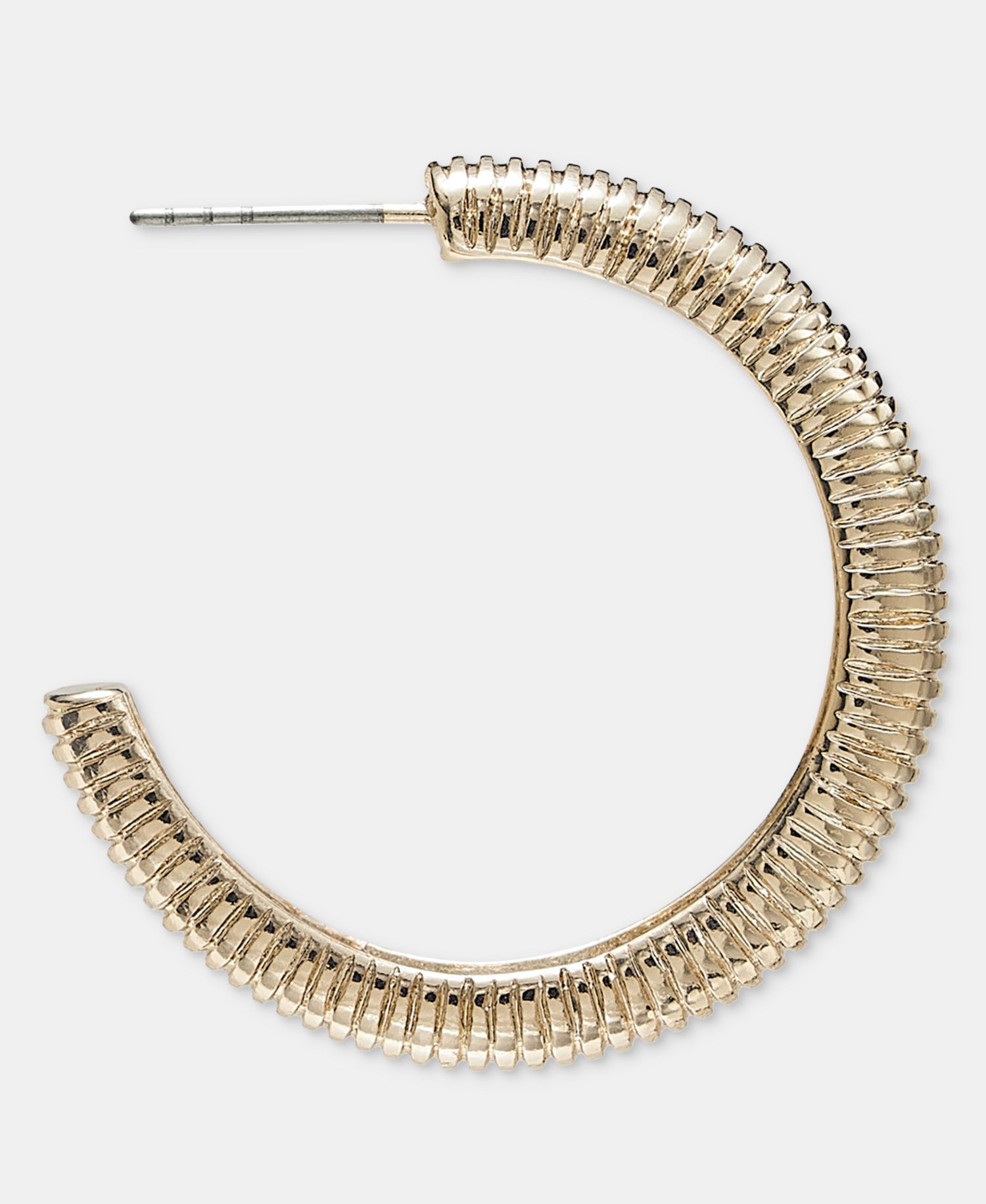 Textured Metal Hoop Earrings