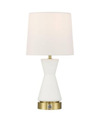 Possini Euro Rommy 16"H Glass Battery Powered Accent Table Lamp