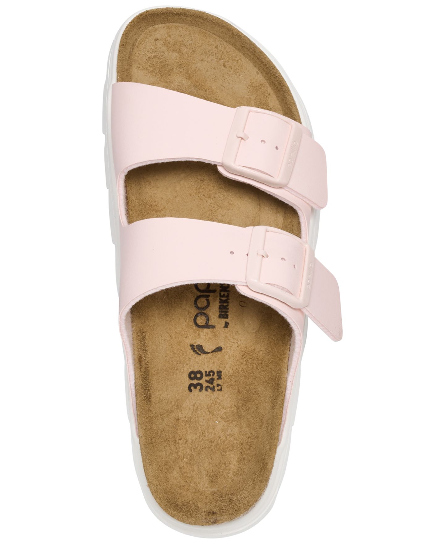 Женские сандалии Birkenstock Arizona Flex Birko-Flor Platform, цвет: Розовый — фото 5