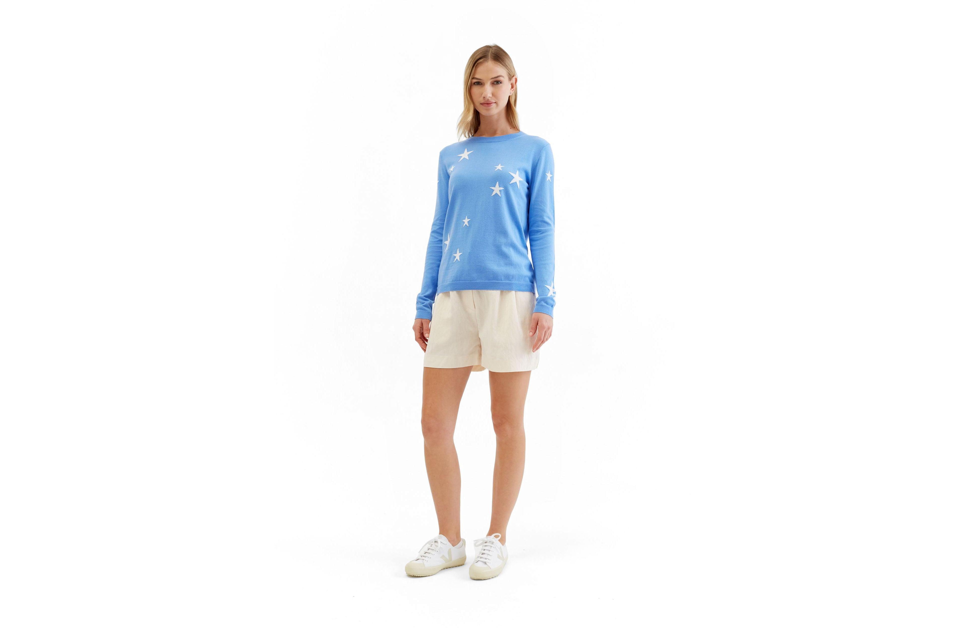 Chinti & Parker Women's Wool Cashmere Star Sweater