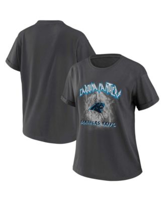 Women's Charcoal Carolina Panthers Boyfriend T-Shirt