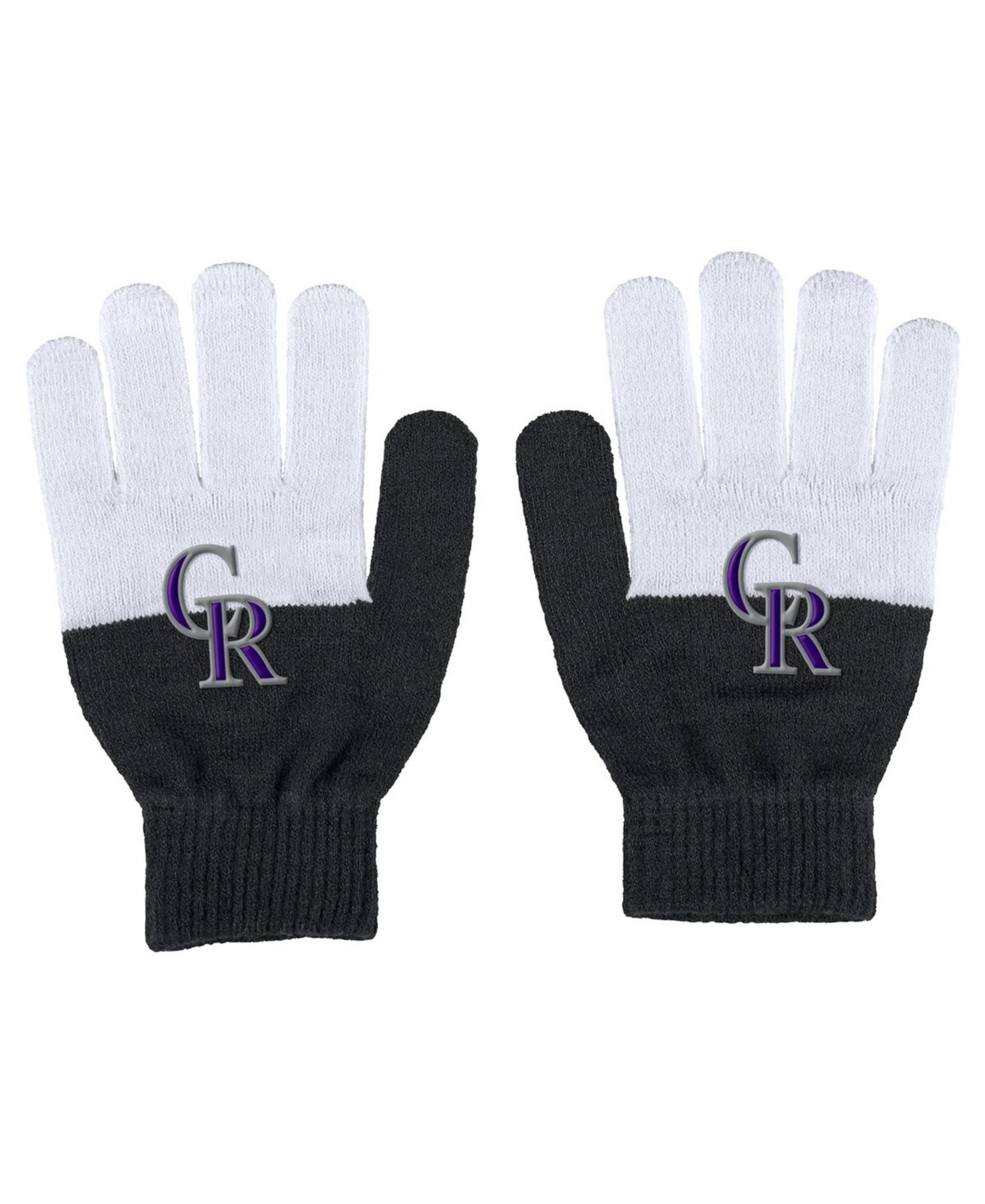 Women's Colorado Rockies Color-Block Gloves