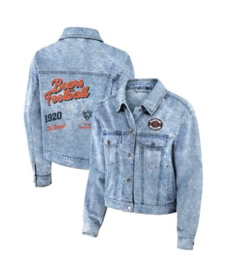 Women's Chicago Bears Full-Snap Denim Jacket