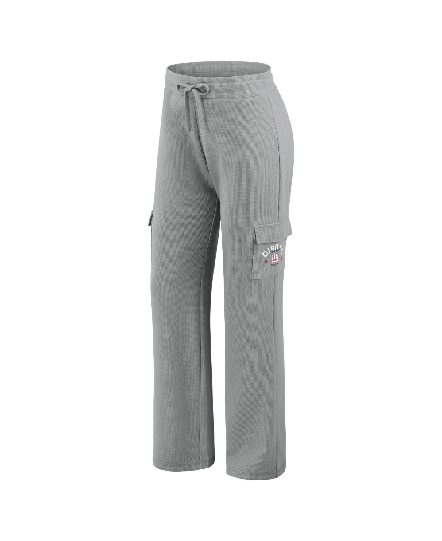 Женский комплект Wear by Erin Andrews New York Giants: вафельный худи и брюки, серый — фото 4