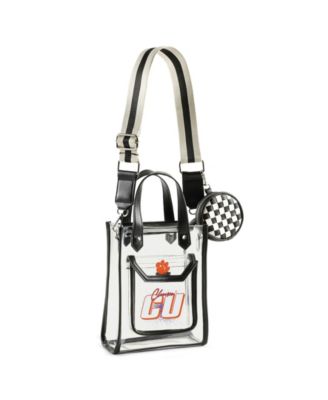 Clemson Tigers Clear Stadium Crossbody Purse with Coin Pouch