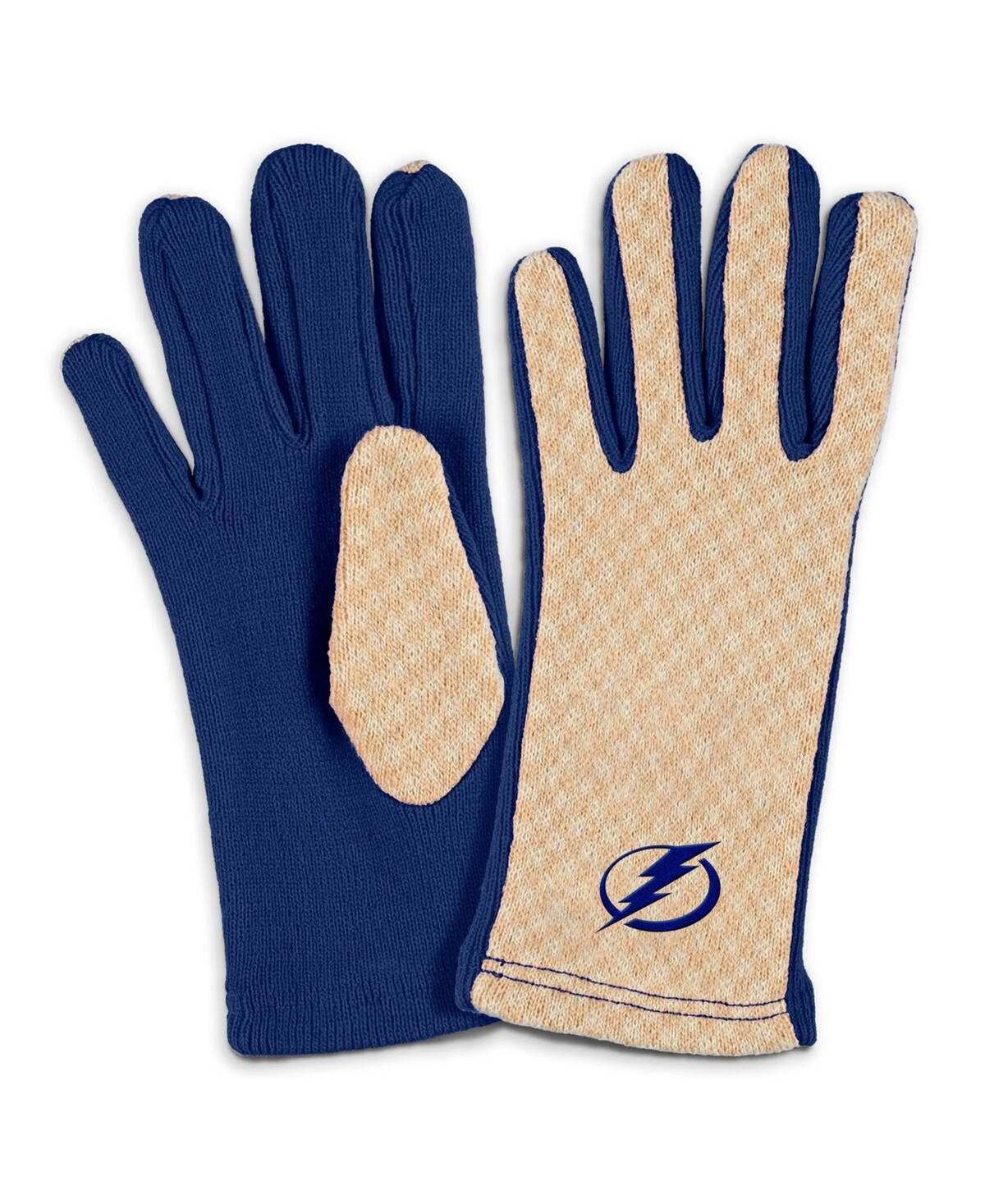 Wear by Erin Andrews Women's Tampa Bay Lightning Tonal Microcheck Scarf Glove Set