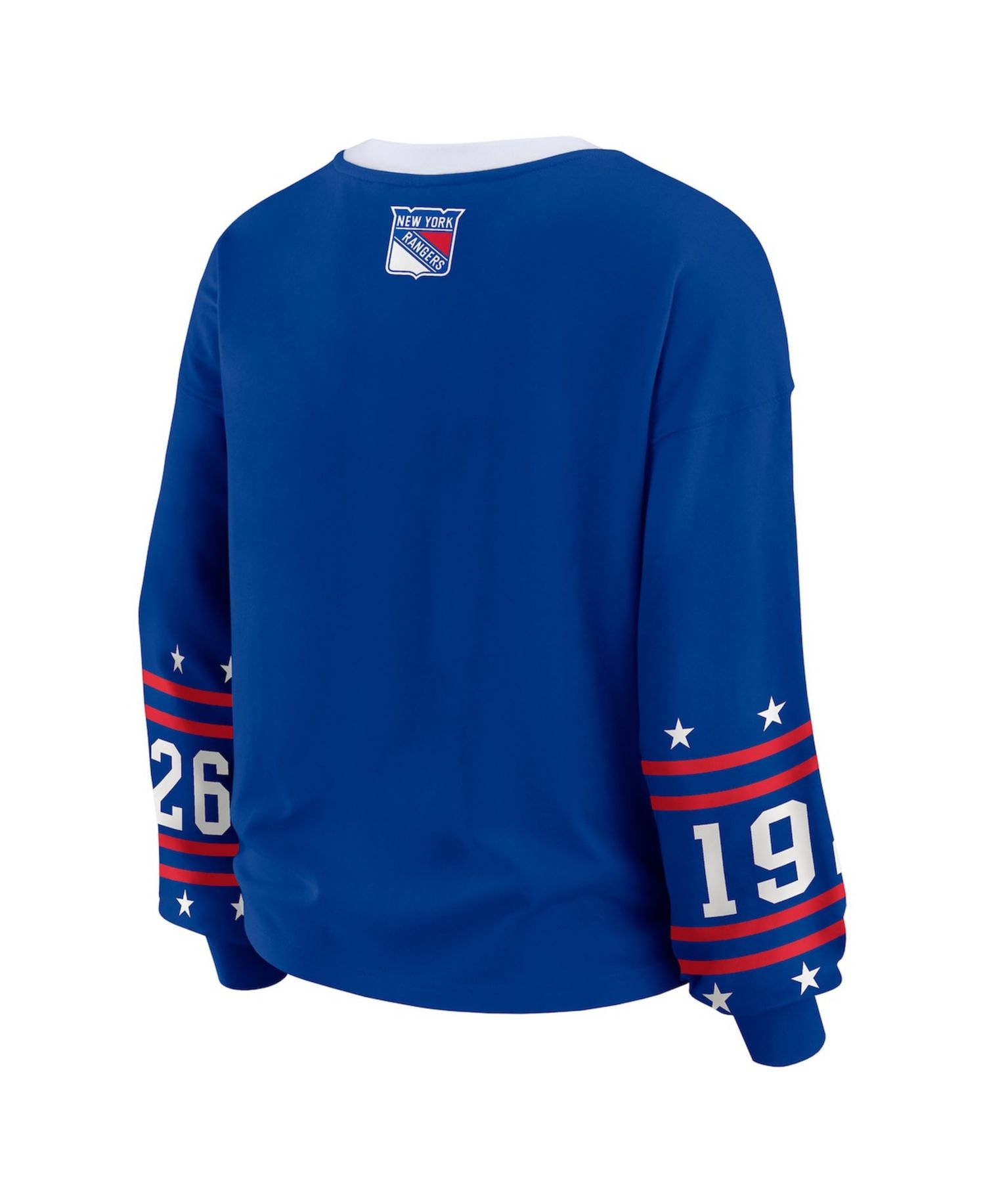 Women's Blue New York Rangers Long-Sleeve Sport T-Shirt