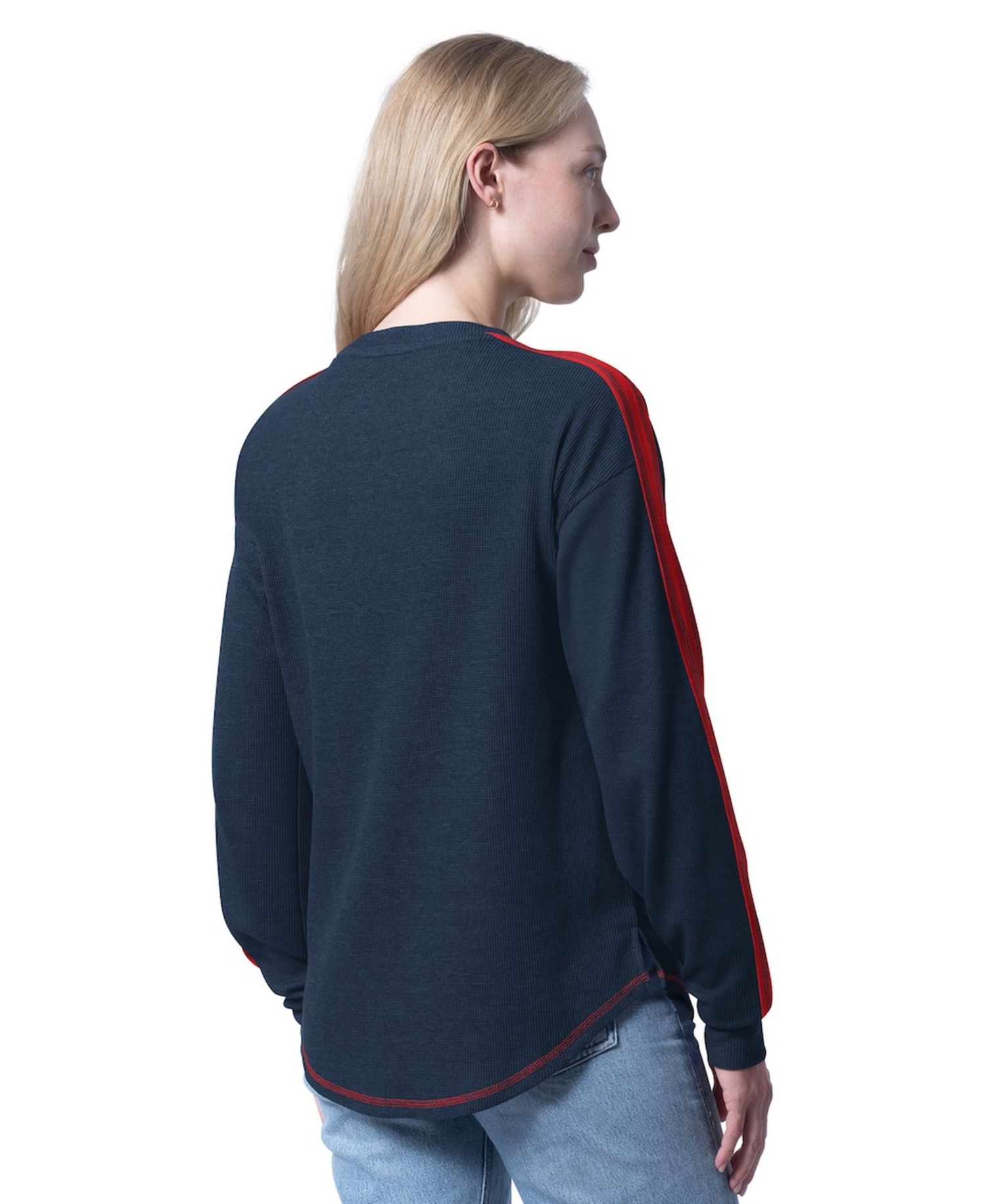 Women's Navy New Orleans Pelicans Advantage Tri-Blend Long Sleeve T-Shirt