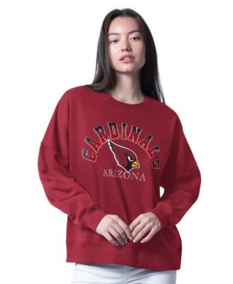 Women's Cardinal Arizona Cardinals Oversized Feud Sweatshirt