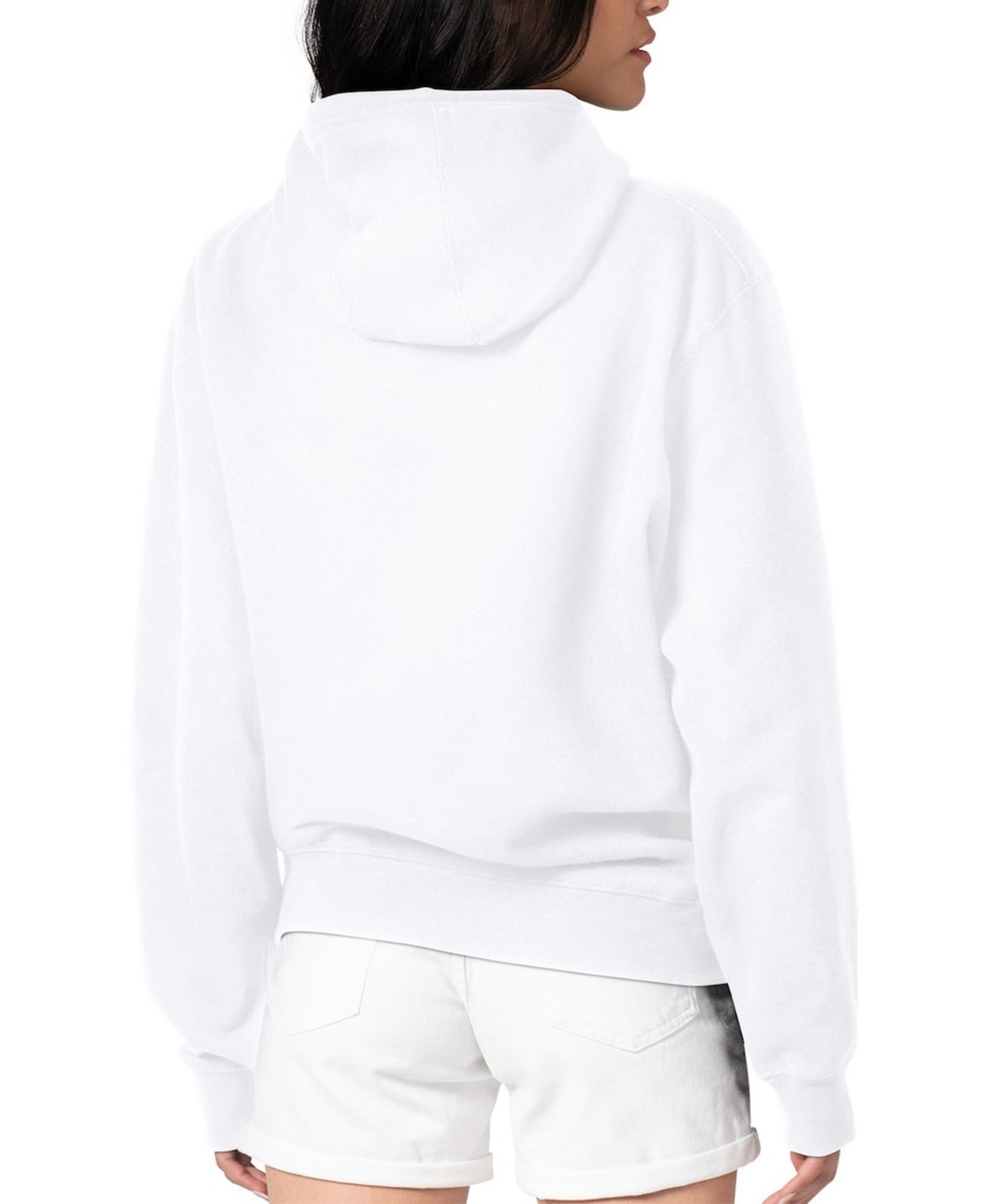 Женское худи G-III 4Her by Carl Banks White Cleveland Guardians Metallic Drop Fleece — фото 2