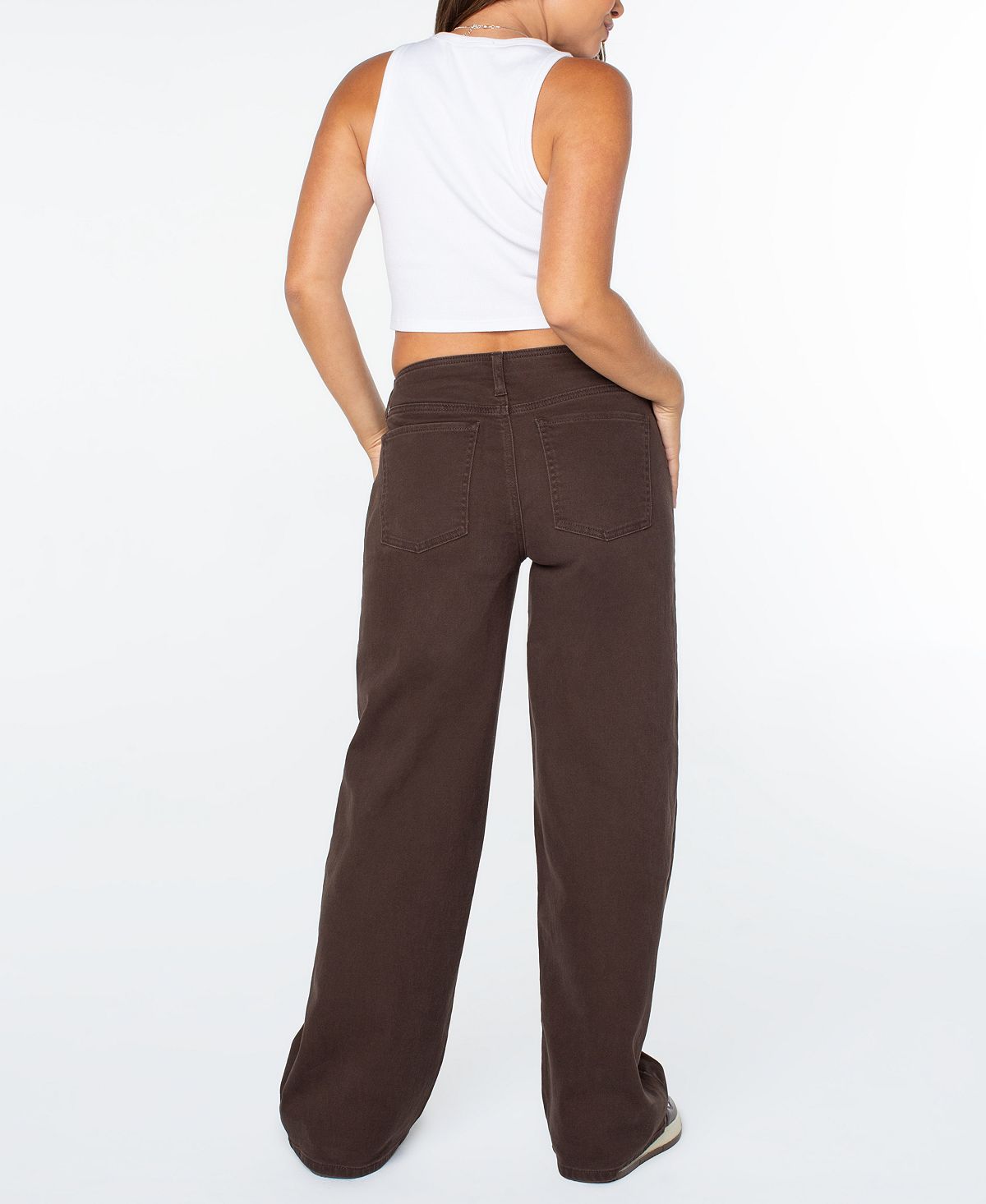 Celebrity Pink Women's Mid-Rise Baggy Jeans view 2 — MAYCSS fashion products