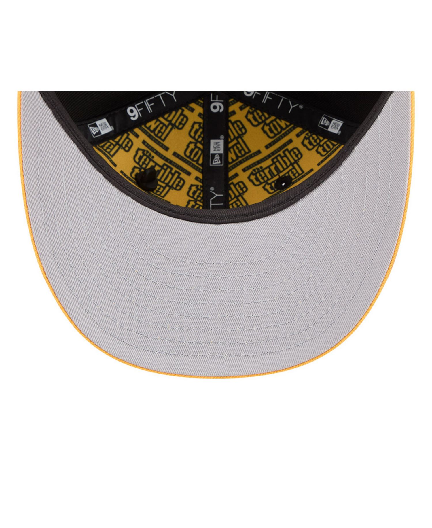 Big Boys and Girls Black/Gold Pittsburgh Steelers 2026 NFL Draft Pre-Curved 9FIFTY Snapback Hat